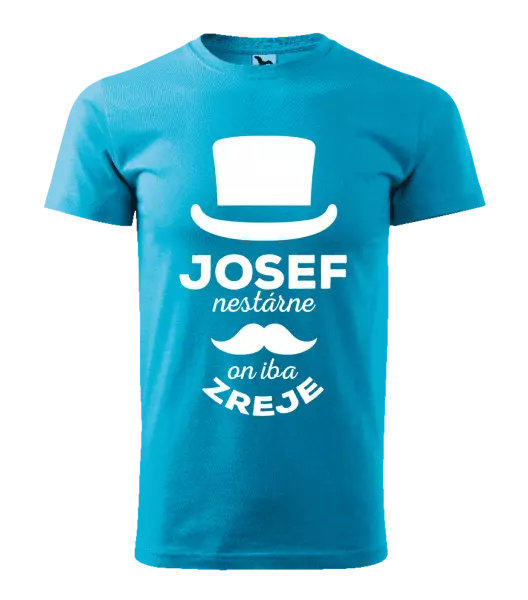 Pánske tričko Meno nestárne, on iba zreje