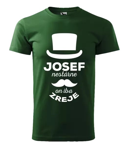 Pánske tričko Meno nestárne, on iba zreje