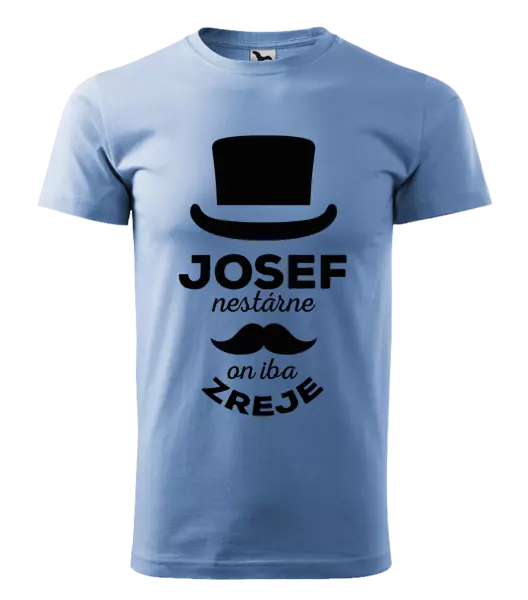 Pánske tričko Meno nestárne, on iba zreje