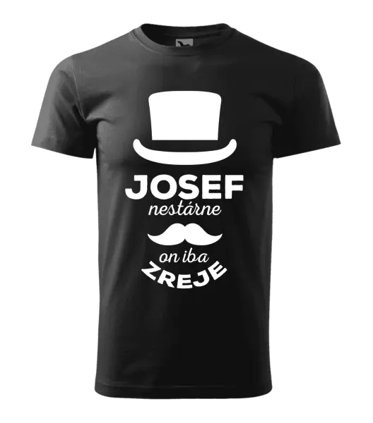 Pánske tričko Meno nestárne, on iba zreje