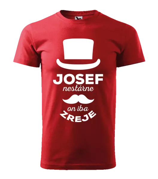 Pánske tričko Meno nestárne, on iba zreje
