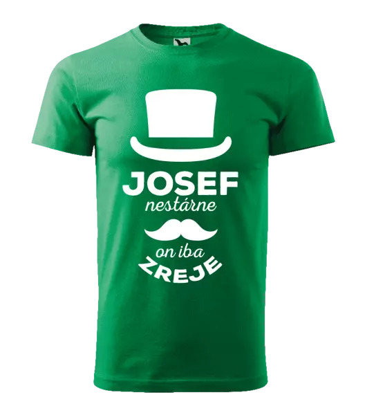 Pánske tričko Meno nestárne, on iba zreje