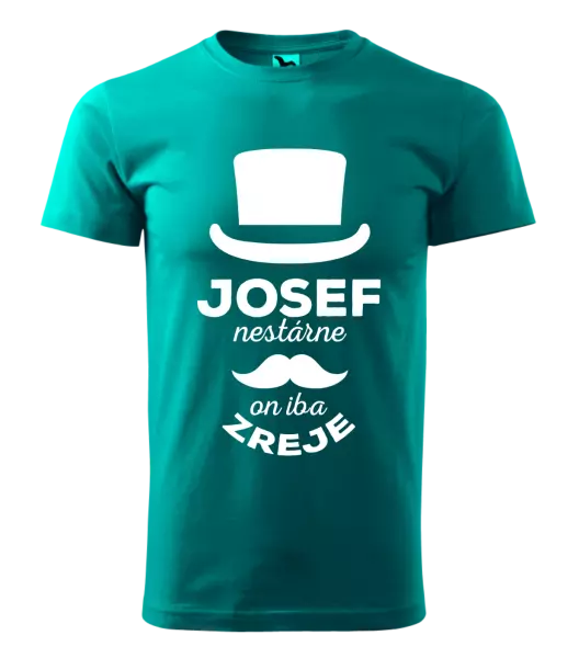 Pánske tričko Meno nestárne, on iba zreje
