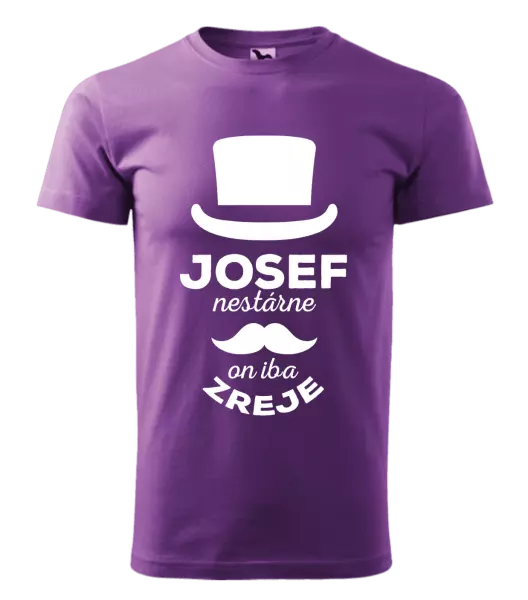 Pánske tričko Meno nestárne, on iba zreje