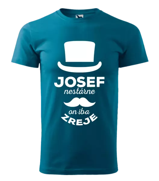 Pánske tričko Meno nestárne, on iba zreje