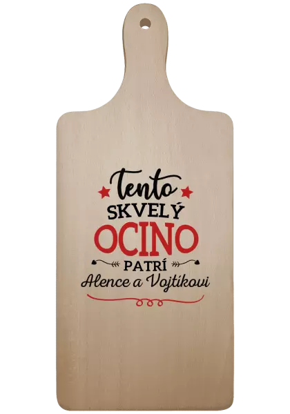Doštička Tento skvelý ocino patrí