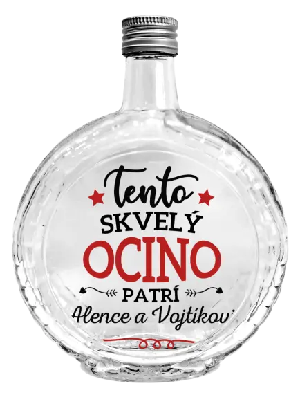 Fľaša, sklenená guľatá Tento skvelý ocino patrí