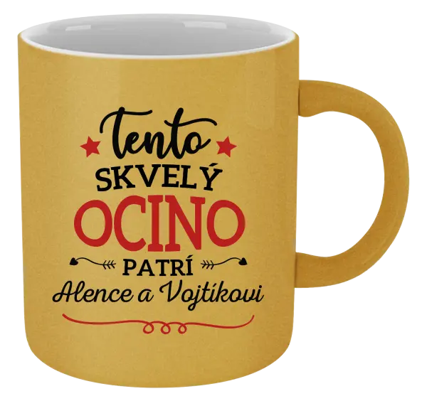 Hrnček metalický Tento skvelý ocino patrí