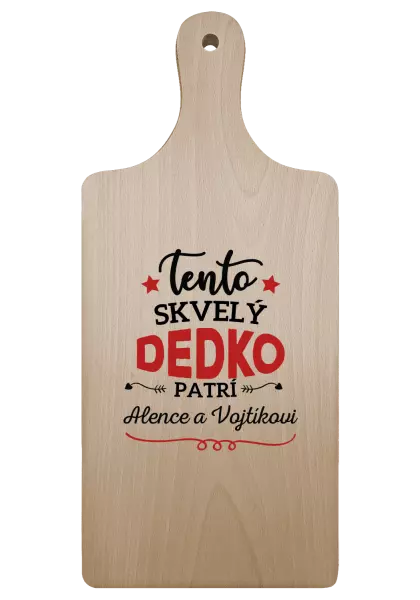 Doštička Tento dedko patrí
