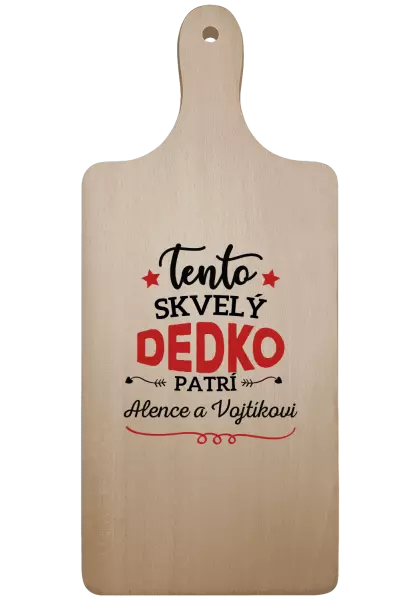 Doštička Tento dedko patrí
