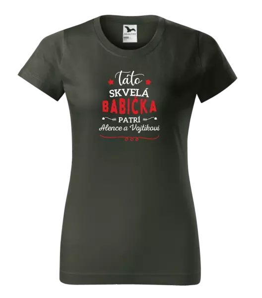 Dámske tričko Táto skvelá babička patrí