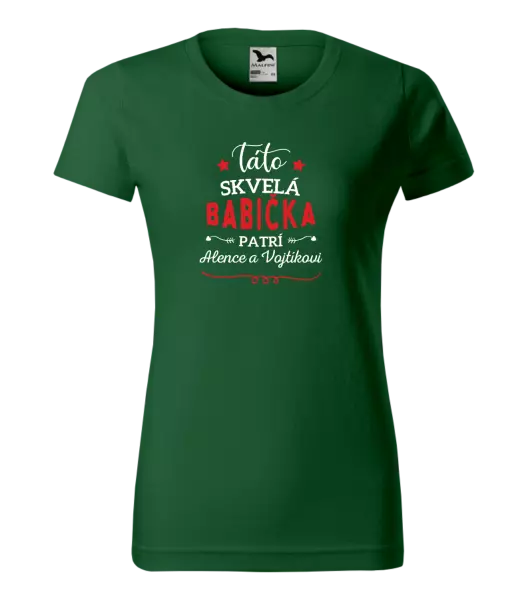Dámske tričko Táto skvelá babička patrí