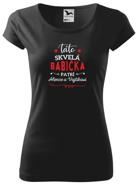 Dámske tričko Táto skvelá babička patrí