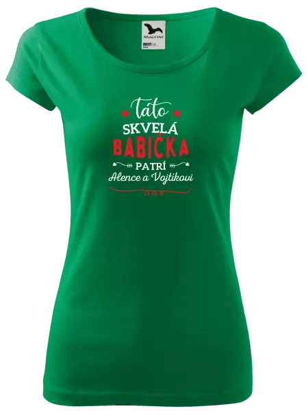Dámske tričko Táto skvelá babička patrí