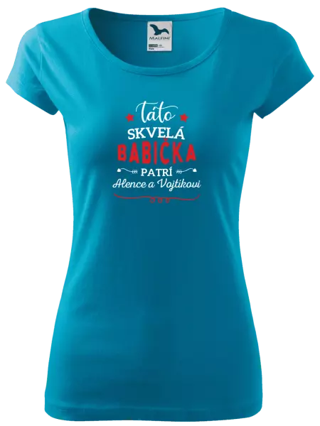 Dámske tričko Táto skvelá babička patrí