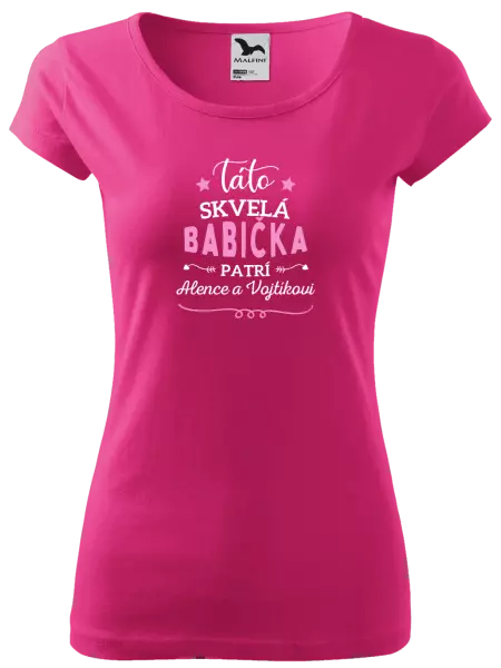 Dámske tričko Táto skvelá babička patrí