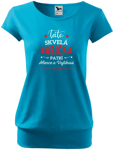 Dámske tričko Táto skvelá babička patrí
