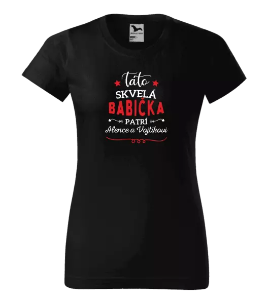 Dámske tričko Táto skvelá babička patrí