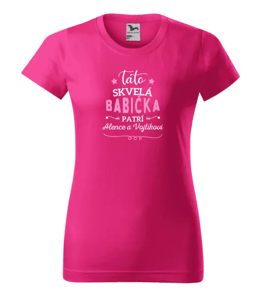 Dámske tričko Táto skvelá babička patrí