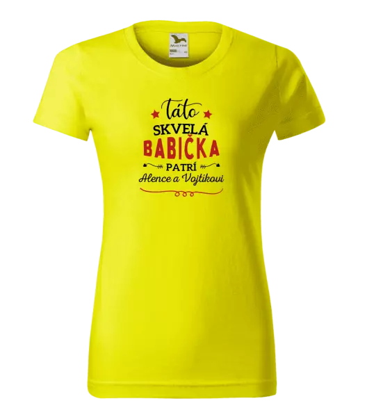 Dámske tričko Táto skvelá babička patrí