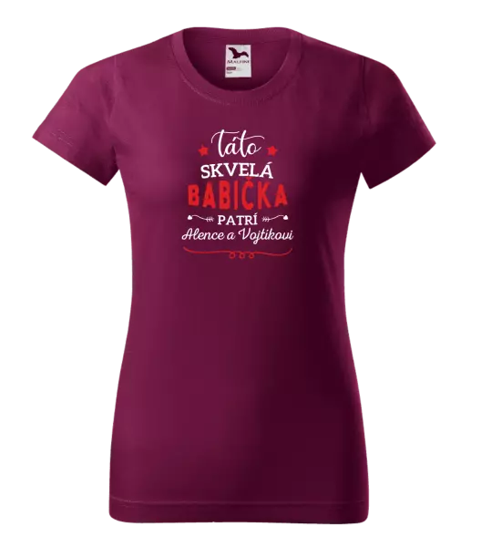 Dámske tričko Táto skvelá babička patrí