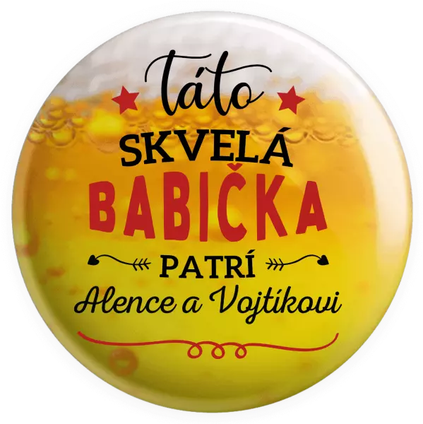 Placka Táto skvelá babička patrí
