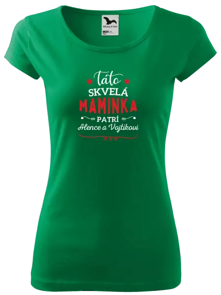 Dámske tričko Táto skvelá maminka pratrí
