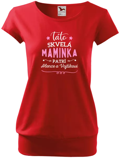 Dámske tričko Táto skvelá maminka pratrí