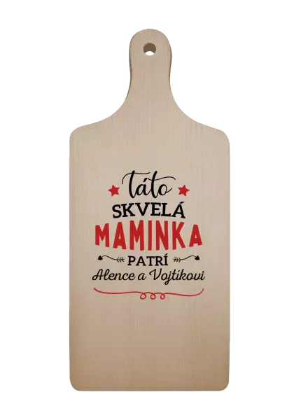 Doštička Táto skvelá maminka pratrí