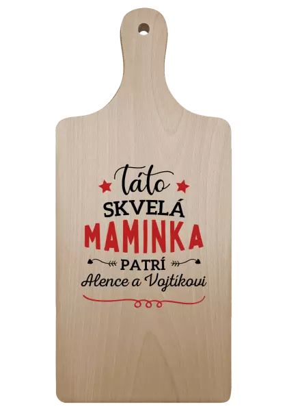 Doštička Táto skvelá maminka pratrí