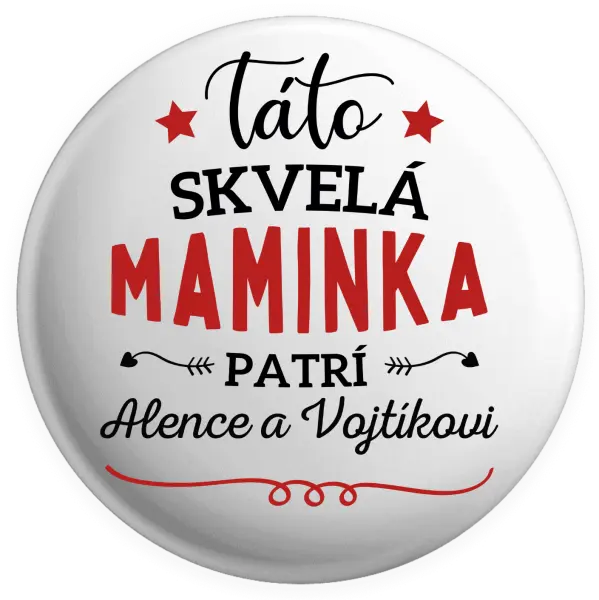 Placka Táto skvelá maminka pratrí