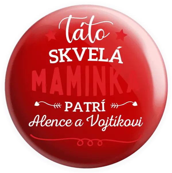 Placka Táto skvelá maminka pratrí