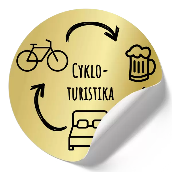Samolepka Cykloturistika