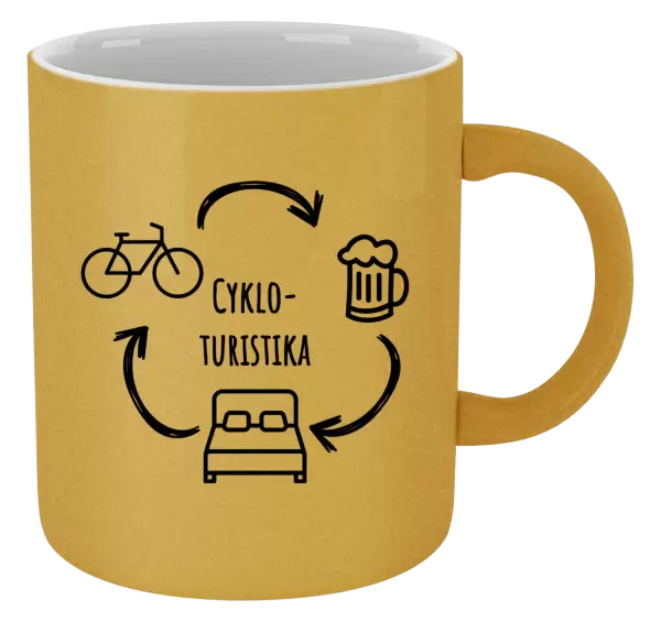 Metalický hrnek Cykloturistika