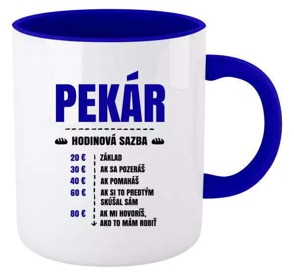 Hrnček  Hodinová sazba - pekár