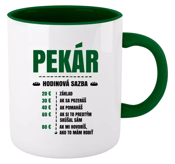 Hrnček  Hodinová sazba - pekár