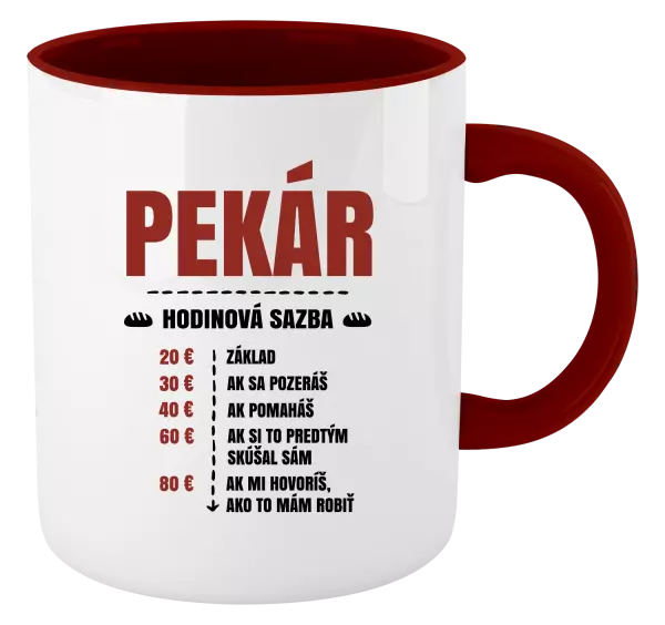 Hrnček  Hodinová sazba - pekár