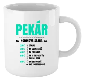 Hrnček Hodinová sazba - pekár