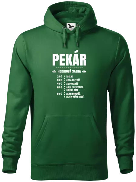 Pánska mikina Hodinová sazba - pekár