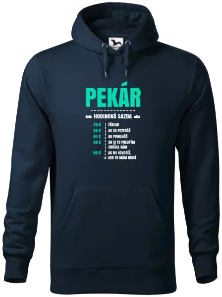 Pánska mikina Hodinová sazba - pekár