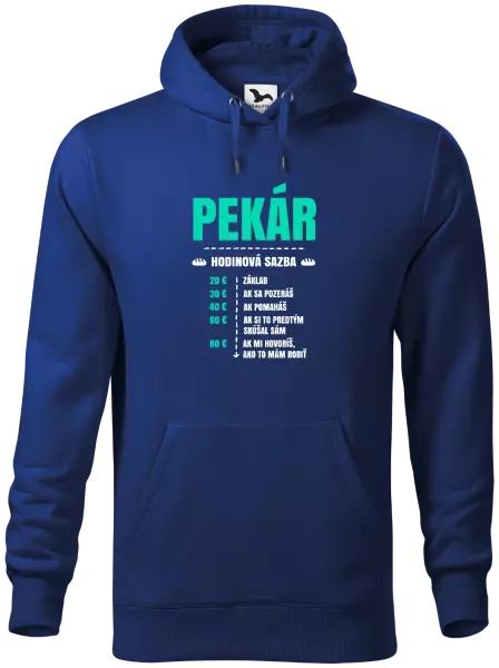 Pánska mikina Hodinová sazba - pekár