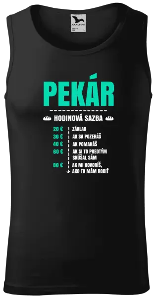 Pánske tielko Hodinová sazba - pekár