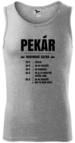 Pánske tielko Hodinová sazba - pekár