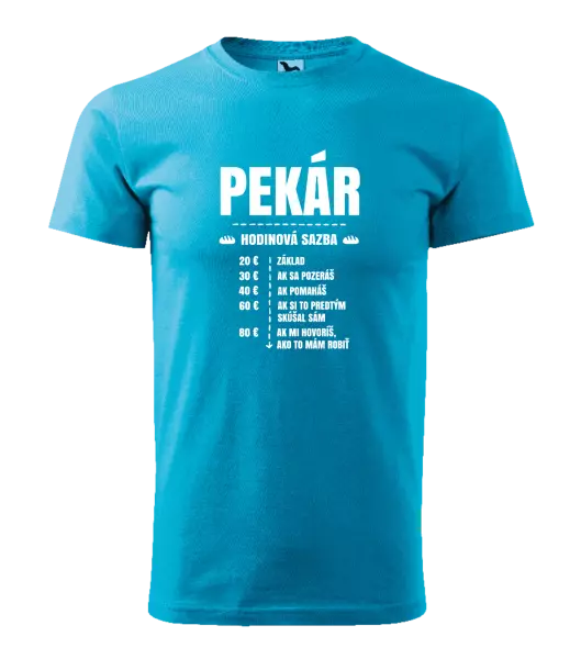 Pánske tričko Hodinová sazba - pekár