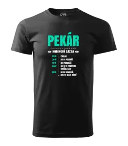 Pánske tričko Hodinová sazba - pekár