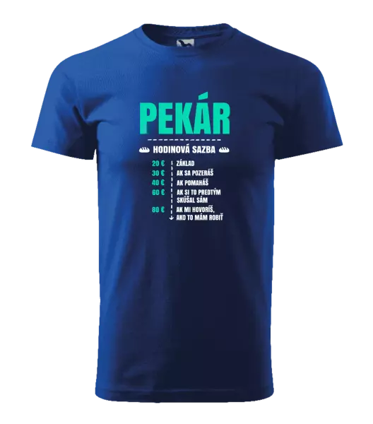 Pánske tričko Hodinová sazba - pekár