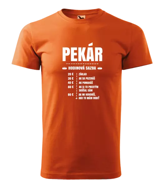 Pánske tričko Hodinová sazba - pekár