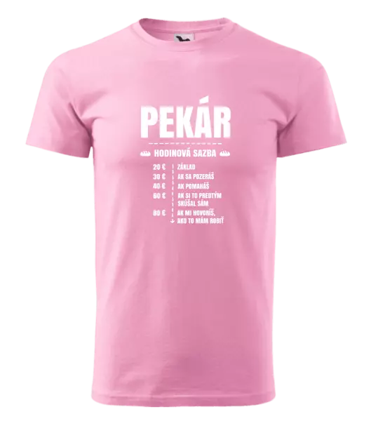 Pánske tričko Hodinová sazba - pekár
