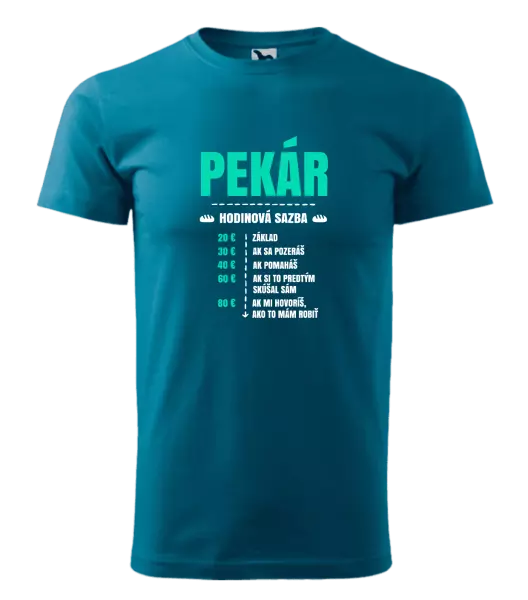 Pánske tričko Hodinová sazba - pekár