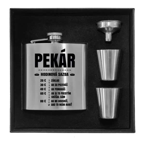 Ploskačka v krabičke Hodinová sazba - pekár